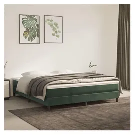 vidaXL Boxspringbettgestell 160 x 200 cm Dunkelgrün
