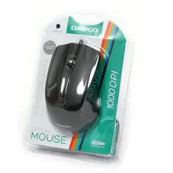 Omega Optische Maus 3D Usb 1000Dpi Om05B Schwarz