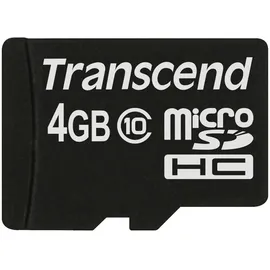 Transcend microSDHC Class 10 + SD-Adapter 4 GB