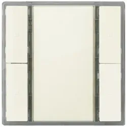 Siemens 5WG12222DB12 Taster 2-fach ohne Status-LED, titanweiß, i-system