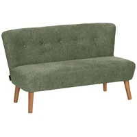 58 aufm Kessel Kindersofa Katya 2-Sitzer 1 x 1 x 1 cm Buche massiv grün