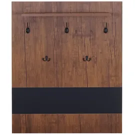 Mendler Garderobenpaneel HWC-A27 100 x 80 cm Eiche