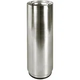 Wagner Möbelbein/Tischbein/Möbelfuß/Verstellfuß Telescope - Ø 60 x 160-250 mm, ausziehbar, Edelstahl-Optik- 12182501