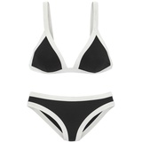 VENICE BEACH Triangel-Bikini, Damen schwarz-weiß, Gr.38 Cup A/B,