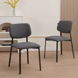 ravino A21 Esszimmerstuhl Polyester grau 4er Set
