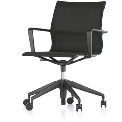 Vitra - Physix Studio Bürodrehstuhl, Bezug FleeceNet schwarz, Rahmen tiefschwarz, weiche Rollen