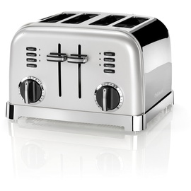 Cuisinart CPT180SE Style Collection 4-Schiltz-Toaster, Edelstahl, Silber,