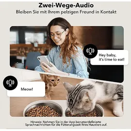 PETLIBRO PL-AF203-96W GRANARY CAMERA DUAL FOOD TRAY WEISS Automatischer Futterspender