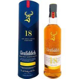 Glenfiddich 18 Years Old Single Malt Scotch 40% vol 0,7 l Geschenkbox