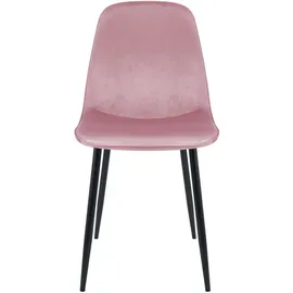 CLP Esszimmerstuhl Maryam rosa/Samt