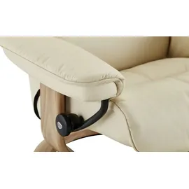 Stressless Relaxsessel mit Hocker Leder 88 x 103 x 78 cm creme