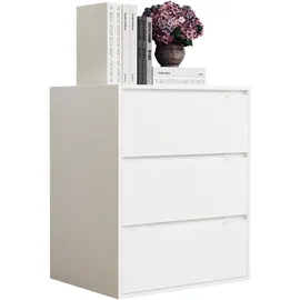 VCM Nachtschrank Malira 65 x 48 x 78 cm Weiß