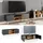 Vicco Lowboard Fernsehschrank Sideboard Neptune TV-Fernsehtisch Anthrazit/Buche