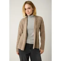 More & More kurze Strickjacke, taupe