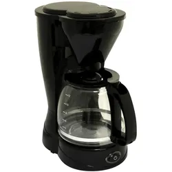 Kaffeemaschine Deski 800 Watt bis 12 Tassen 1,5 Ltr. Schwarz