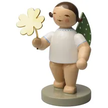 Wendt & Kühn 650/122 Goldedition No. 9 Glücksbote Engel mit Kleeblatt