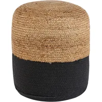 Beliani Pouf Schwarz 46 cm 46 cm 48 cm
