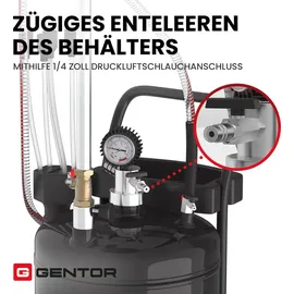 GENTOR Ölauffangwanne Leder 80 L schwarz