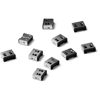 Smartkeeper ESSENTIAL 10x USB-A Blocker Schwarz