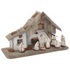 Krippe »Weihnachtsdeko«, (Set, 9 tlg.), beige