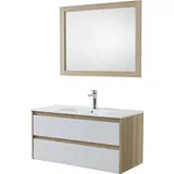 Hti-Living HTI-Line, Badmöbelset, Badmöbel Set 3-teilig Wiek 100