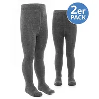 LaLoona Strumpfhose 2er Pack - Dunkelgrau - Gr. 98/104