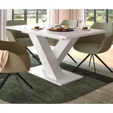 inn.furn Esstisch 150 - 190 cm, in weiß, ausziehbar Home-X