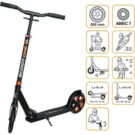 Scoot One S2 Orange/Schwarz