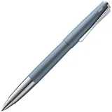 LAMY 1234857 studio Tintenroller 366 – Zeitloser Tintenroller in der Farbe Glacier aus rostfreiem Edelstahl und propellerförmigem Clip – Strichbreite M