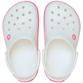 Crocs Toddler Crocband Clog White / Pink Crush 19/20