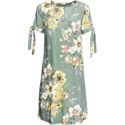 bonprix Kleid aus fließender Viskose, grün, 40, Viskose