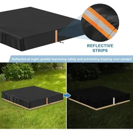 luxuskollektion Abdeckung Sandkasten 200x200x20cm Wetterfeste Schutzhülle Plane