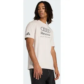 adidas Audi F1 Team DNA Graphic T-Shirt Chalk Pearl S
