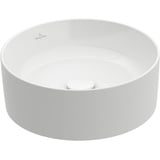 Villeroy & Boch Collaro Aufsatzwaschbecken, 400 x 400 mm Weiß Alpin CeramicPlus 4A1840R1