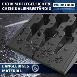 GENTOR WERKTHOR Auffahrrampen [2er Set] - für PKW bis 5t - Hochbelastbare Rampe Auto Wohnmobil,