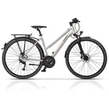 Airtracks 28 Zoll Damen Trekking Fahrrad AREA DB Trekkingrad 24 x Gang Shimano Shimano WEISS 48 CM