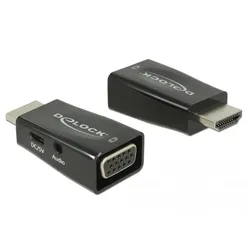 Delock Adapter HDMI-A Stecker > VGA Buchse mit Audio
