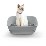 Litter Genie Katzentoilette LitterLocker Edelstahl Grau
