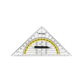 Westcott Geodreieck 16,0 cm transparent