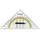 Westcott Geodreieck 16,0 cm transparent