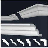 Marbet Design Stuckleiste E-21 weiß 10 St. 200 x 6,2 cm