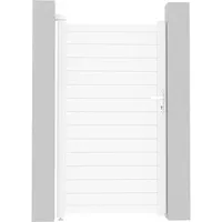 habitat garten Gartentor 101,2 x 180,9 cm Weiß/Aluminium