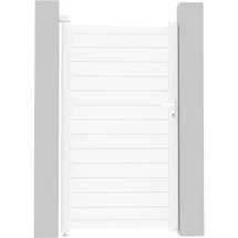 habitat garten Gartentor 101,2 x 180,9 cm Weiß/Aluminium