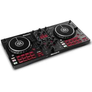 Numark Mixtrack Pro FX DJ Controller Pult mit 2-Deck Kontrolle, Integriertem Audio Interface, Jogwheel-Displays und Effektpaddeln, Serato DJ Enthalten