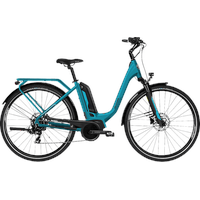 ALLEGRO City Plus Citybike (Laufradgröße: 28 Zoll, Rahmenhöhe: 48 cm, Unisex-Rad, 400 Wh, Lagoon)