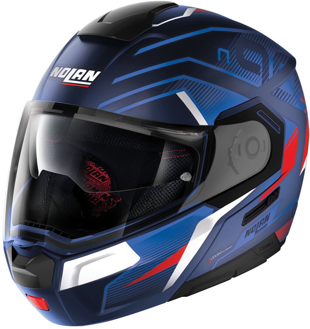 Nolan N90-3 Comeback N-Com Helm, blauw, L
