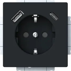 Busch-Jaeger USB-Steckdose 20 EUCB2USBAC-885 Schwarz 1 St.