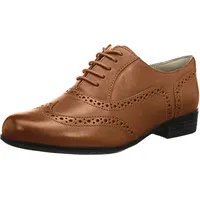 CLARKS Hamble Oak Derby, Braun Dark Tan Leather, 37 EU