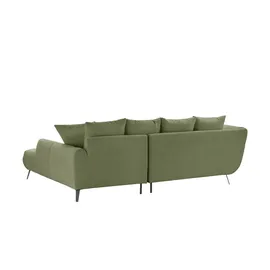 bobb Eckcouch Flachgewebe 3-Sitzer Beige