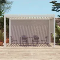 Sweeek Bioklimatische Pergola Triomphe 3x4m + Markise 3 m